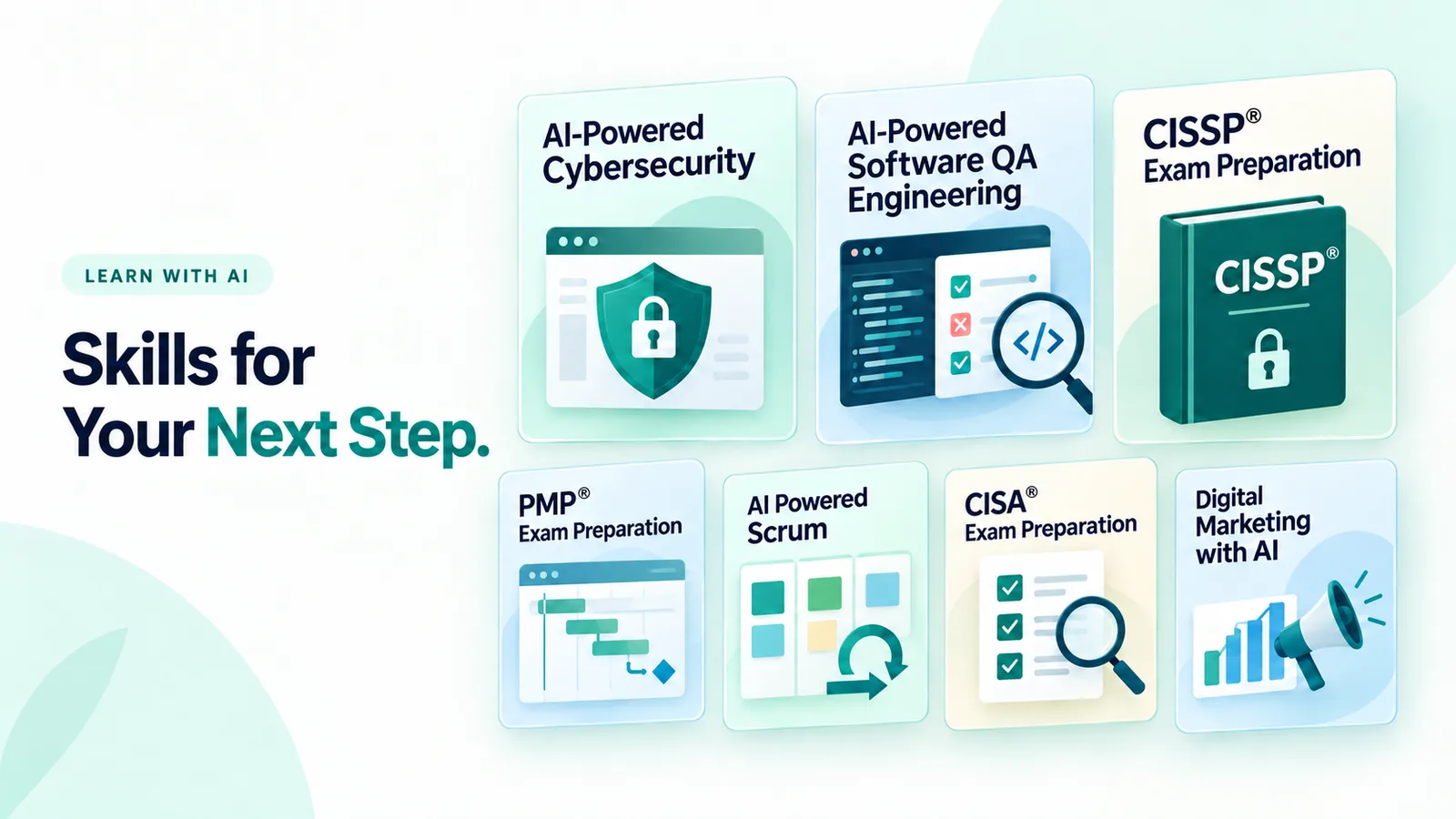 Transfotech Global Bangladesh professional training programs — AI-Powered Cybersecurity, Software QA Engineering, CISSP, PMP, Scrum, CISA and Digital Marketing with AI